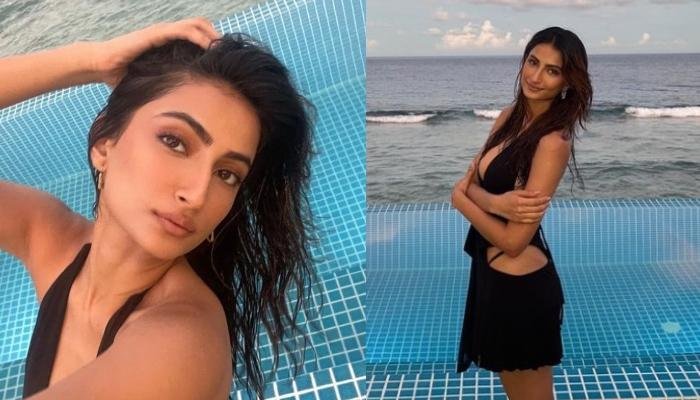 Palak Tiwari Flaunts Her Curves And Exudes Glow In A Sexy Black Swimsuit On Her Maldives Vacation